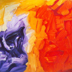 Sin título. Acrílico y óleo sobre lienzo. 81 x 100 cm. 2002