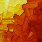 Sin título. Acrílico y óleo sobre lienzo. 81 x 100 cm. 2002
