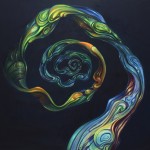Espiral. Acrílico y óleo sobre lienzo. 120 x 150 cm. 2015