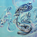 Kaos ordenado 2. Acrílico y óleo sobre lienzo. 100 x 162 cm. 2014