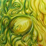 Líquido. Acrílico y óleo sobre lienzo. 73 x 116 cm. 2014